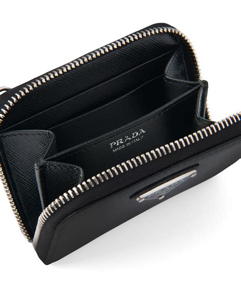 prada card holder ราคา|Black Saffiano Leather Card Holder .